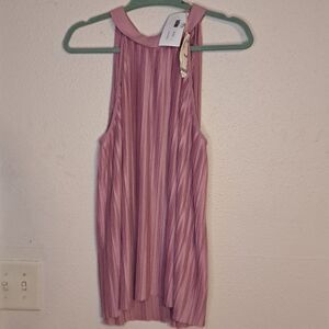 Entro Pink Pleated Blouse